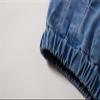 Mud Kingdom Toddler Girls Fashion Denim Shorts Elastic Waist Wide Leg Opening Blue 4T view 3