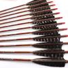 500 Spine Arrow 23 Inch Arrow Target Practice Arrow Hunting Arrow Carbon Arrows Compound Bow Recurve Bow Adult Youth Archery Indoor Outdoor Shooting Bullet Tip 12pc Wooden Wood-Like view 2