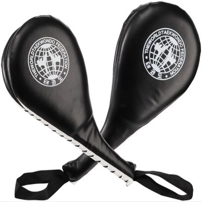 Nicunom 2 Pack Taekwondo Kick Pads, Durable Striking Pad Target TKD Karate Martial Arts Strike Targets Kickboxing Training, Black