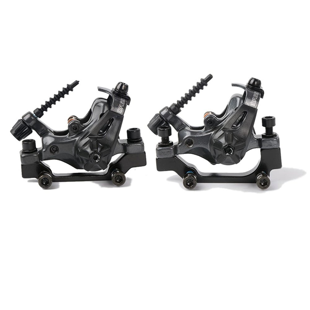 Mountain Bike Double Drive Line Pulling Disc Brake Bicycle Front Rear Brakes Calipers Device Equipped Brake Pads,Double Brake