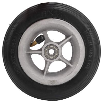 Bindpo Electric Scooter Tyre, 6inch 6x1 1/4 6in Rubber Wheel WearResisting for Tire Accessories for Tire Replacement