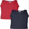 Gildan 6.1 oz Cotton Tank Top G220 Red/Navy view 1