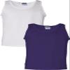 Gildan 6.1 oz Cotton Tank Top G220 White/Purple view 1