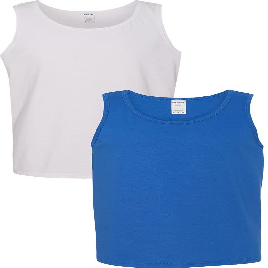 Gildan 5200 - Heavy Cotton Tank Top White/Royal