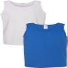 Gildan 5200 - Heavy Cotton Tank Top White/Royal view 1