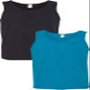 Gildan 5200 - Heavy Cotton Tank Top Black/Sapphire view 1