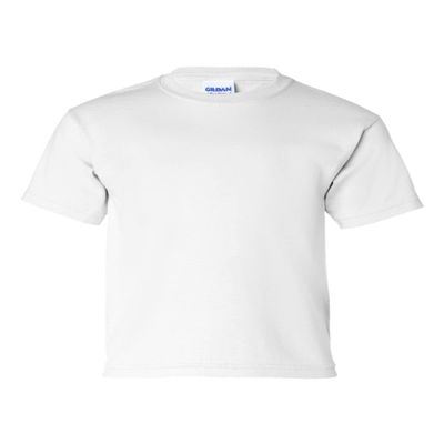 Gildan Kids' Ultra Cotton Youth T-Shirt, 2-Pack MED-White-Ash