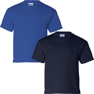 Gildan Kids' Ultra Cotton Youth T-Shirt, 2-Pack XL-Royal-Navy