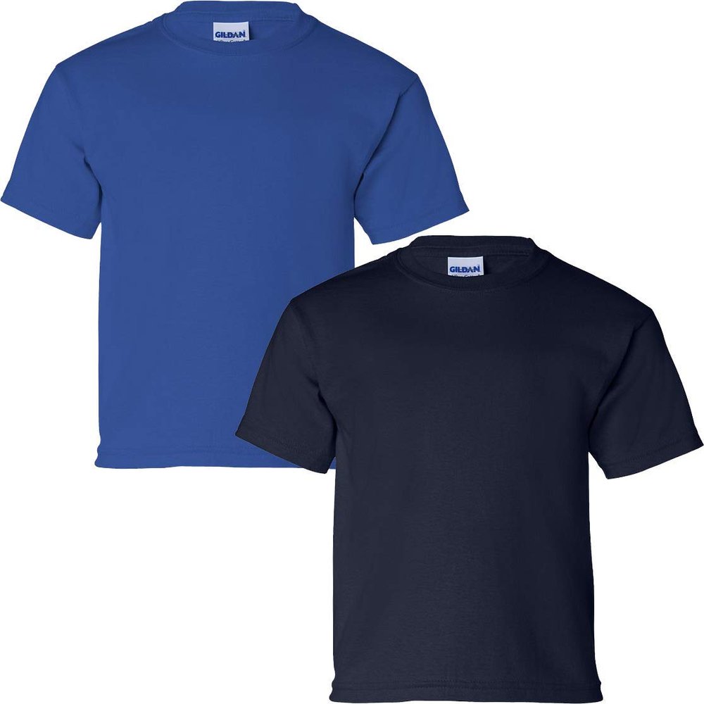Gildan Kids' Ultra Cotton Youth T-Shirt, 2-Pack XL-Royal-Navy