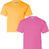 Gildan Kids' Ultra Cotton Youth T-Shirt, 2-Pack XS-Gold-Safetypink view 1