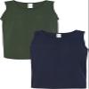 Gildan 5200 - Heavy Cotton Tank Top Forest Green/Navy view 1