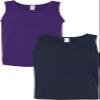Gildan 5200 - Heavy Cotton Tank Top Purple/Navy view 1