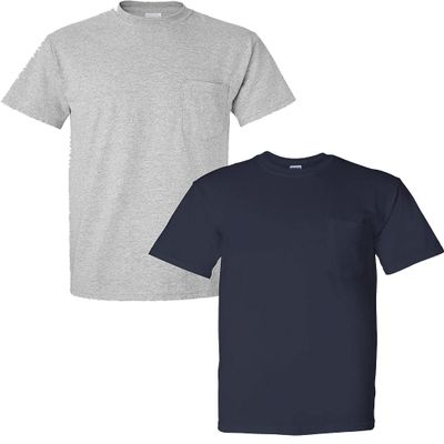 Gildan - DryBlend 50 Cotton/50 DryBlendPoly Pocket T-Shirt. 8942
