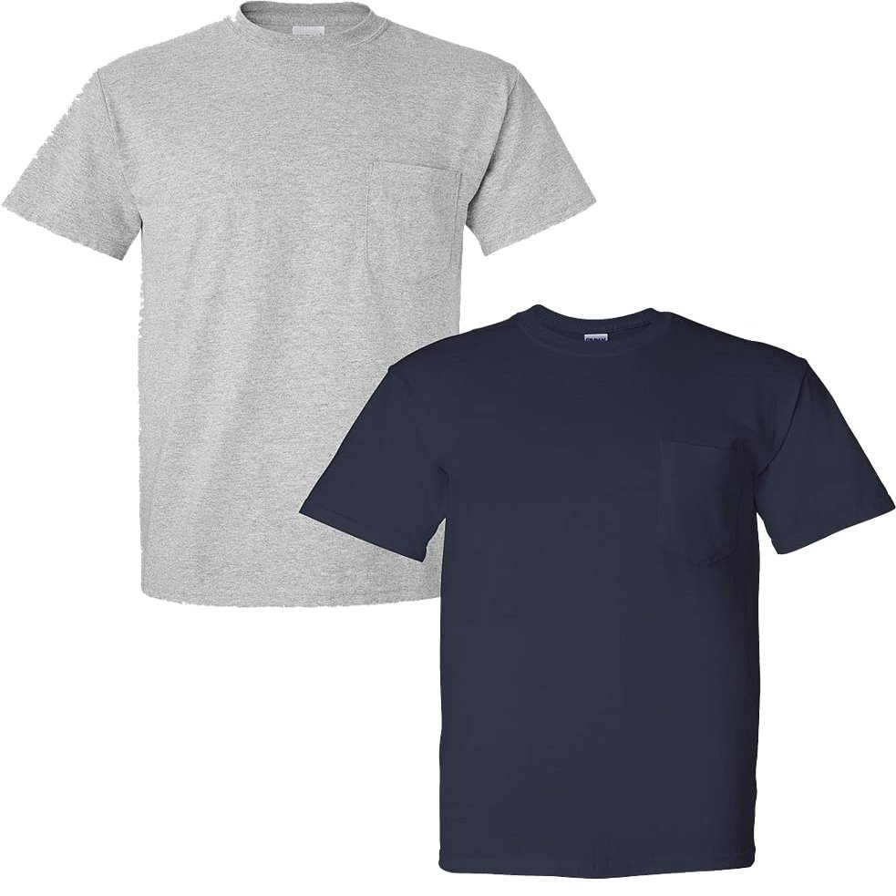 Gildan - DryBlend 50 Cotton/50 DryBlendPoly Pocket T-Shirt. 8942