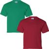 Gildan Kids' Ultra Cotton Youth T-Shirt, 2-Pack LRG-Kelly-Cardinal view 1