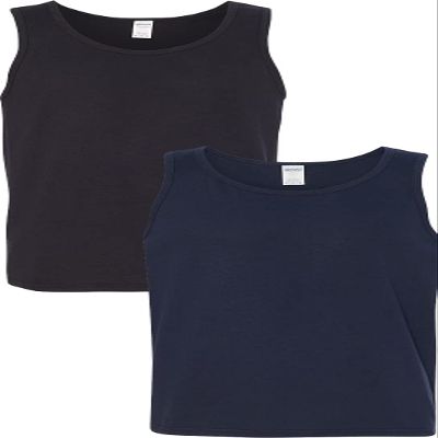 Gildan 5200 - Heavy Cotton Tank Top Black/Navy