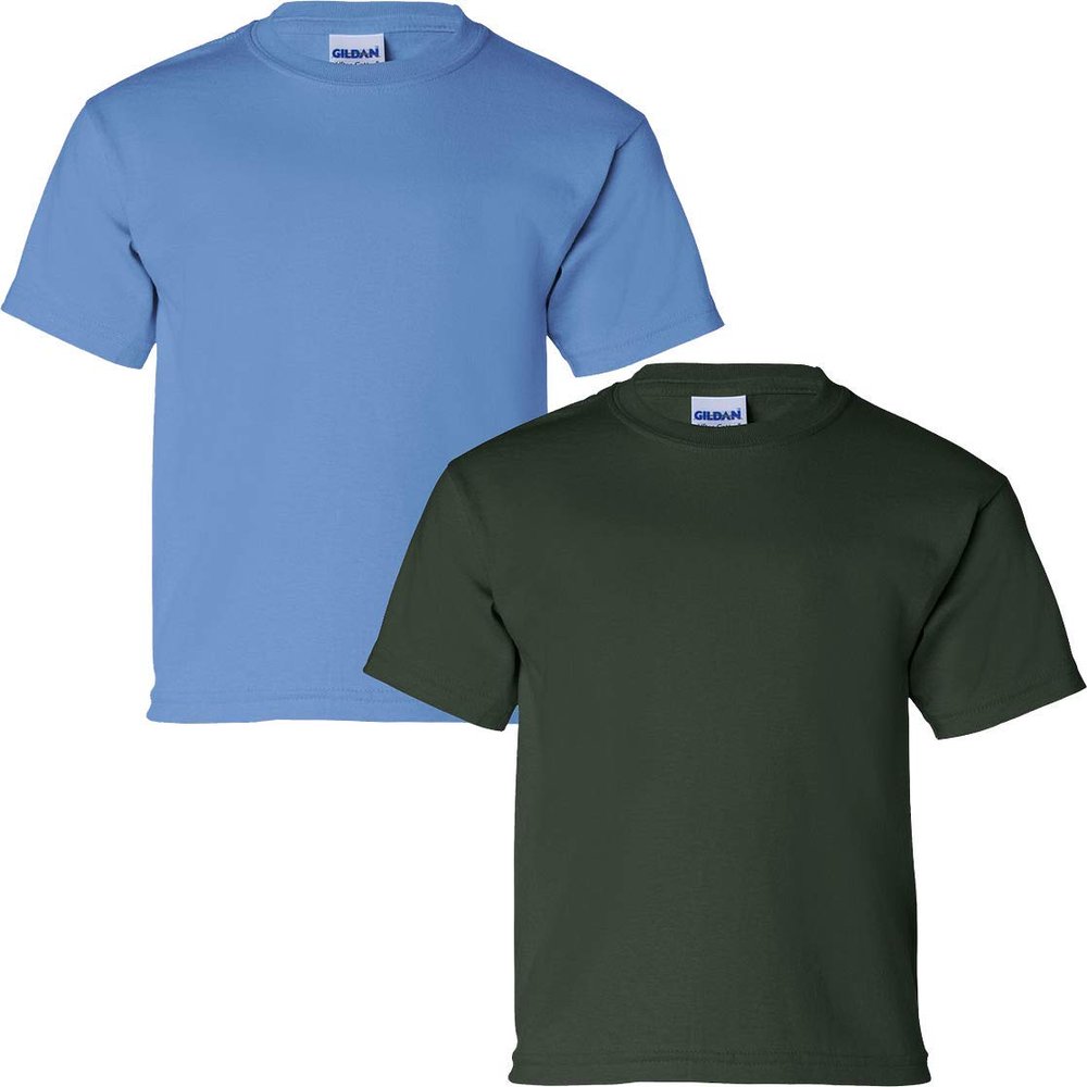 Gildan Kids' Ultra Cotton Youth T-Shirt, 2-Pack SML-Carolina-Forest
