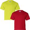 Gildan Kids' Ultra Cotton Youth T-Shirt, 2-Pack XS-SafetyGreen-Cherry view 1