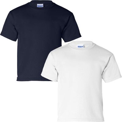 Gildan 2000B Youth Ultra CottonT-Shirt NavyWhite