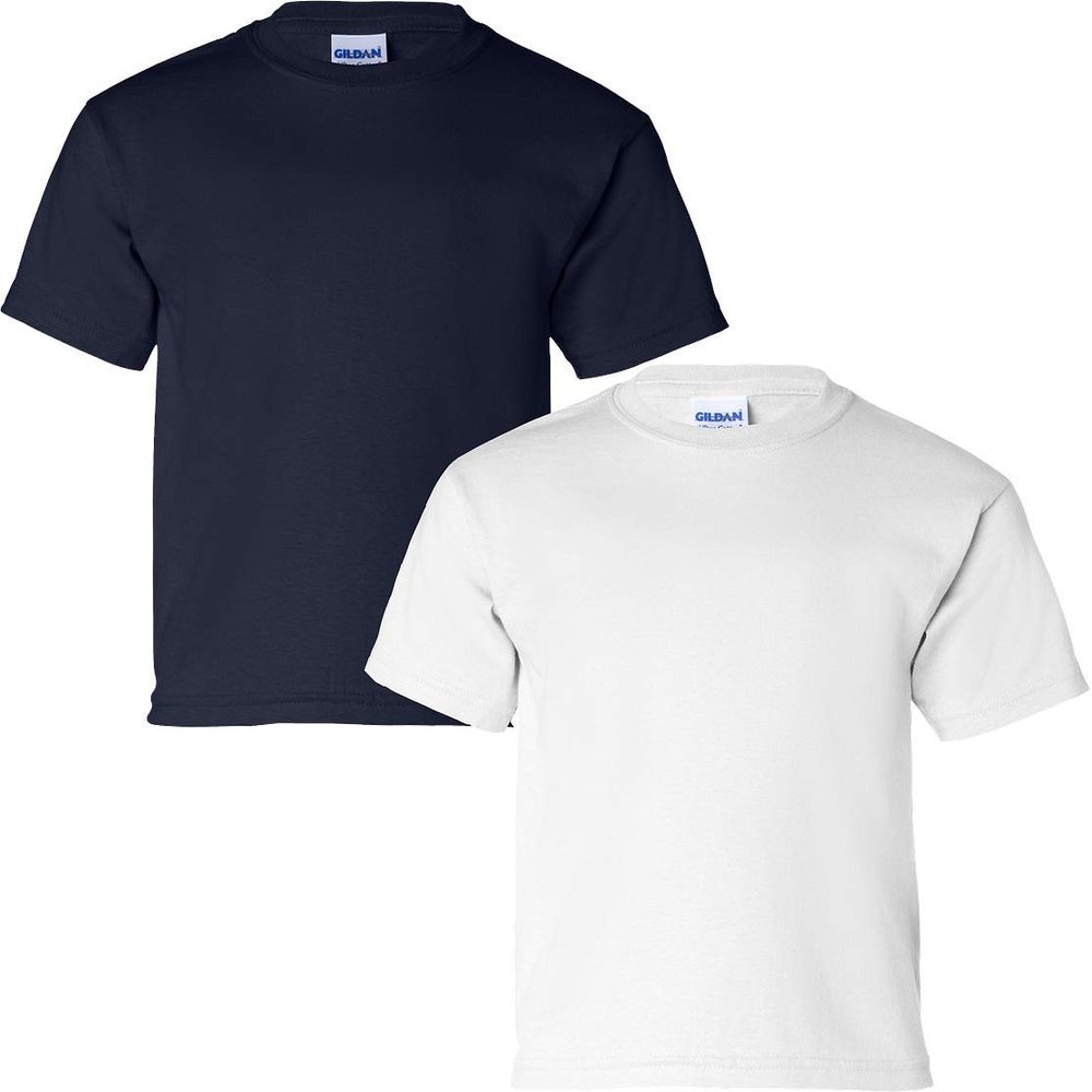 Gildan 2000B Youth Ultra CottonT-Shirt NavyWhite