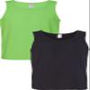 Gildan 5200 - Heavy Cotton Tank Top Neon Green/Black view 1