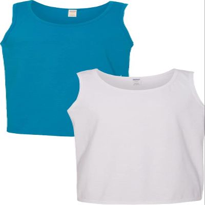 Gildan 5200 - Heavy Cotton Tank Top Sapphire/White