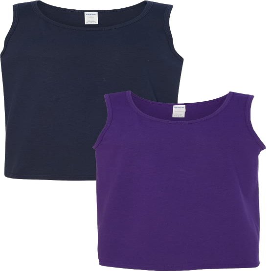 Gildan 5200 - Heavy Cotton Tank Top Navy/Purple