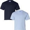 Gildan Kids' Ultra Cotton Youth T-Shirt, 2-Pack SML-Navy-LightBlue view 1