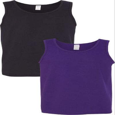 Gildan 5200 - Heavy Cotton Tank Top Black/Purple