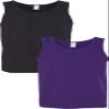Gildan 5200 - Heavy Cotton Tank Top Black/Purple view 1