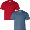 Gildan Kids' Ultra Cotton Youth T-Shirt, 2-Pack MED-Cherry-Indigo view 1