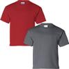 Gildan Kids' Ultra Cotton Youth T-Shirt, 2-Pack LRG-Red-Charcoal view 1