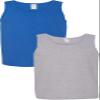 Gildan 5200 - Heavy Cotton Tank Top Royal/Sport Grey view 1