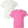 5.6 oz. 50/50 T-Shirt (G800) White/Azalea view 1