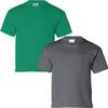 Gildan Kids' Ultra Cotton Youth T-Shirt, 2-Pack MED-Kelly-Charcoal view 1