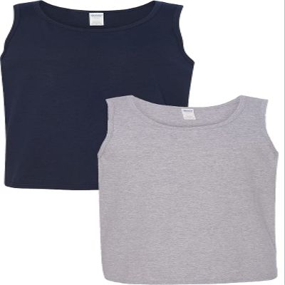 Gildan 5200 - Heavy Cotton Tank Top Navy/Sport Grey