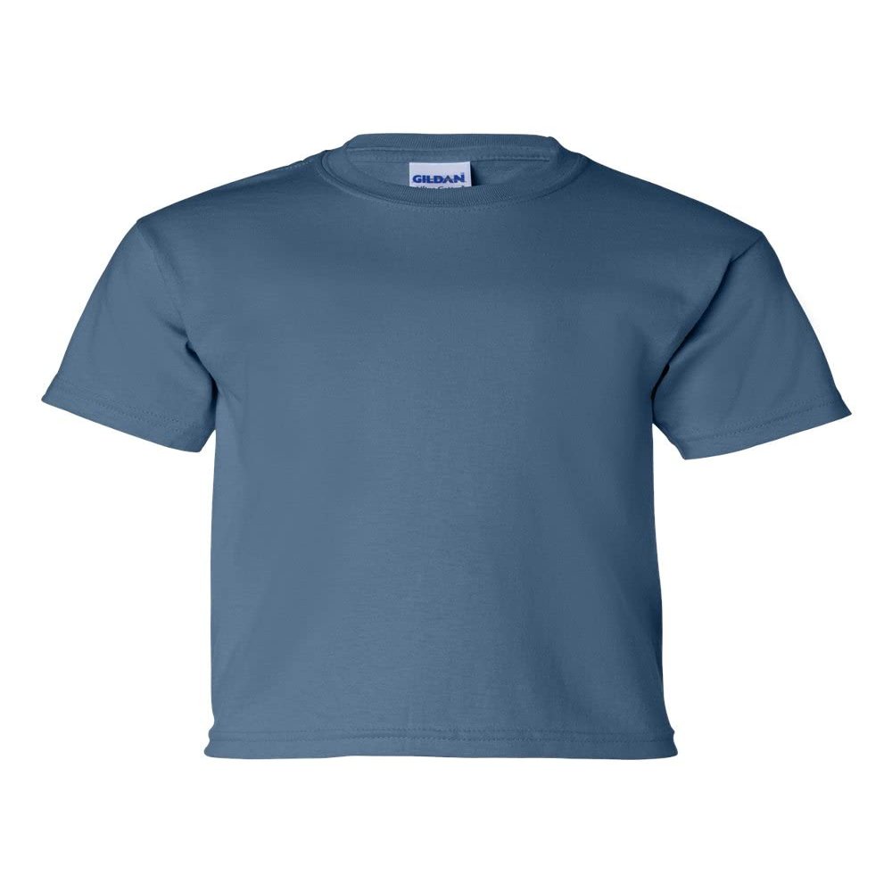 Gildan Kids' Ultra Cotton Youth T-Shirt, 2-Pack XL-Indigo-Ash