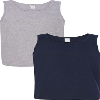 Gildan 5200 - Heavy Cotton Tank Top Sport Grey/Navy