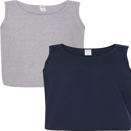 Gildan 5200 - Heavy Cotton Tank Top Sport Grey/Navy