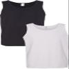 Gildan 5200 - Heavy Cotton Tank Top Black/White view 1