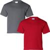 Gildan Kids' Ultra Cotton Youth T-Shirt, 2-Pack SML-Charcoal-Cherry view 1