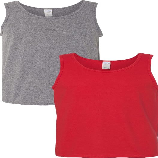 Gildan 5200 - Heavy Cotton Tank Top Graphite/Red