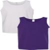 Gildan 5200 - Heavy Cotton Tank Top White/Purple view 1