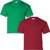 Gildan Kids' Ultra Cotton Youth T-Shirt, 2-Pack SML-Irishgreen-Cardinal view 1