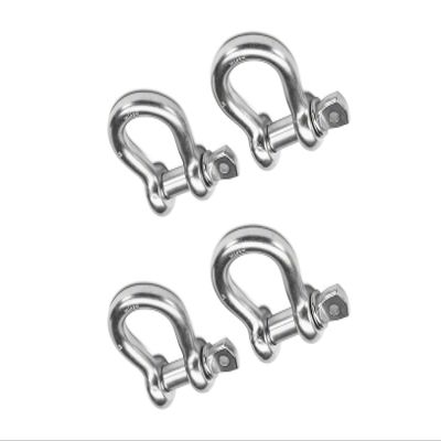 3/8" Stainless Steel 316 Forged Bow Shackle 10mm Marine Grade 2, 4, 8, 12, 20 PCS (12 PCS)