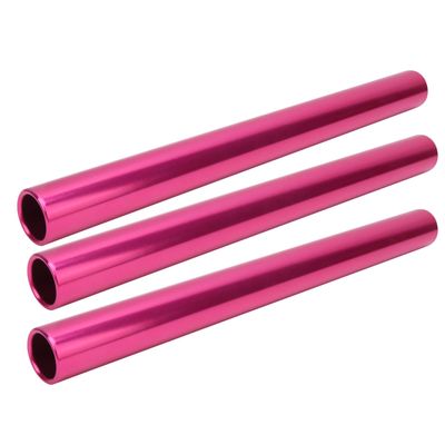 Kadimendium Smooth for surface WearResistant Relay Baton 3pcs Running Race Relay Baton , for Track and Field Sports(Pink)