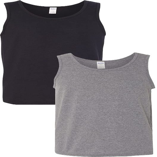 Gildan 5200 - Heavy Cotton Tank Top Black/Graphite
