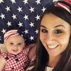 LABANCA 2 Pack Mom and Daughter 4th of July Headband Head Band Wrap American Flag Print Elastic Cloth Hairbands Bandana (Color 5) view 3