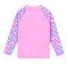 TFJH E 2-Piece Girls Swimsuits Long Sleeve Rashguard Set UPF 50+ Sunsuits 5t 6t Girl Pink Long 6A view 3