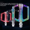 Bicycle pedal aluminium alloy Nonslip DU Bearing Ultralight MTB Mountain Road Bike Pedal M141.25mm Cyclig Components Parts (Multicolor) view 2